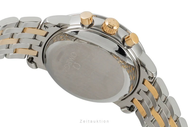 Omega De Ville chronograph steel / gold manual winding unisex 4340.31.00 Vintage [2603554]