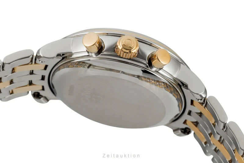 Omega De Ville chronograph steel / gold manual winding unisex 4340.31.00 Vintage [2603554]