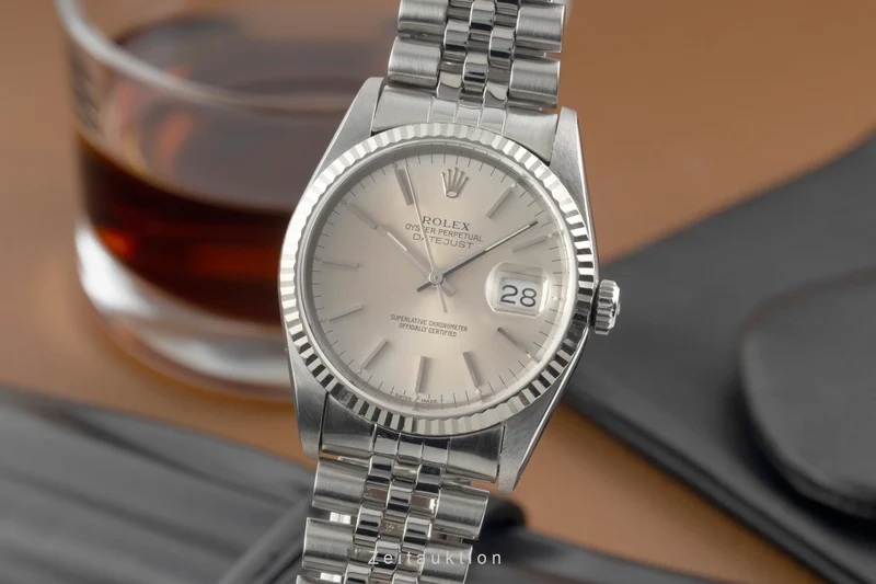 Rolex Datejust steel / white gold automatic men's watch 16234 [2602874]