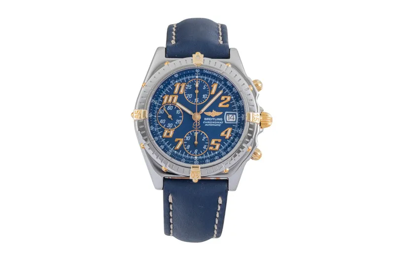 Breitling Chronomat chronograph gilt / steel automatic men's watch B13050.1 [2603153]