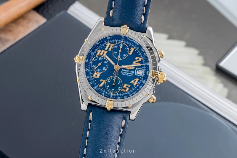 Breitling Chronomat chronograph gilt / steel automatic men's watch B13050.1 [2603153]