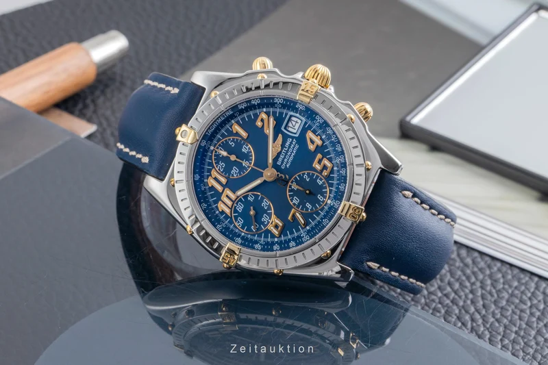 Breitling Chronomat chronograph gilt / steel automatic men's watch B13050.1 [2603153]