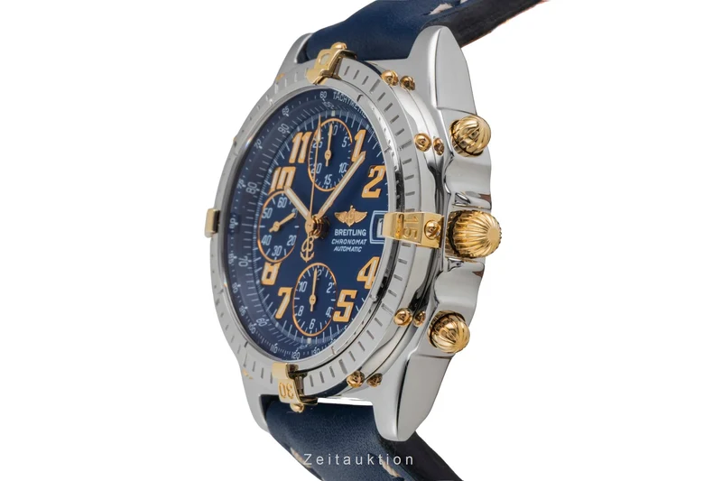 Breitling Chronomat chronograph gilt / steel automatic men's watch B13050.1 [2603153]