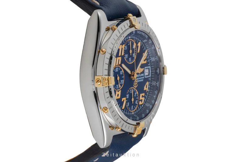 Breitling Chronomat chronograph gilt / steel automatic men's watch B13050.1 [2603153]