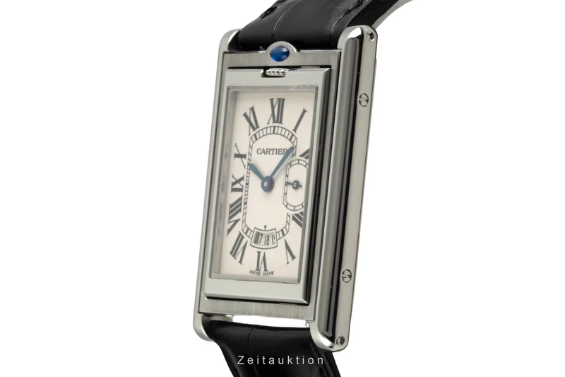 Cartier Tank steel quartz men's watch W1016055 [2603270]