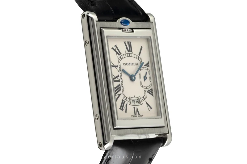 Cartier Tank steel quartz men's watch W1016055 [2603270]