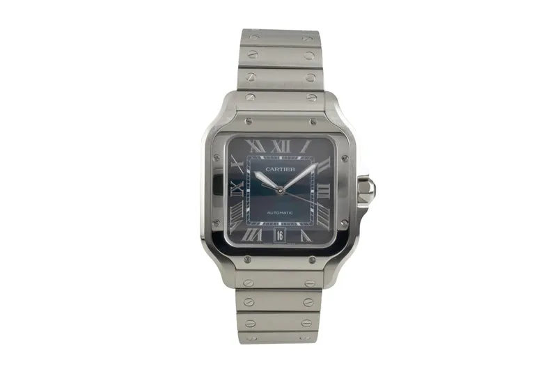 Cartier Santos steel automatic men's watch WSSA0071 LP: 9000EUR [2603601]