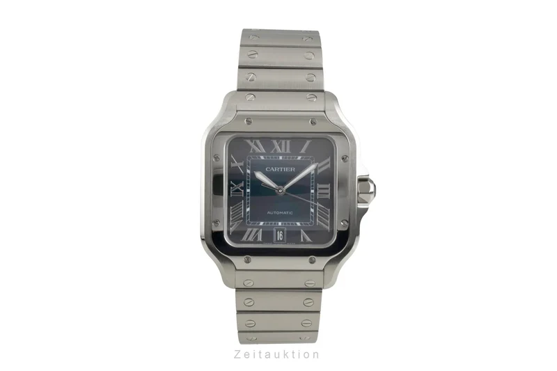 Cartier Santos steel automatic men's watch WSSA0071 LP: 9000EUR [2603601]