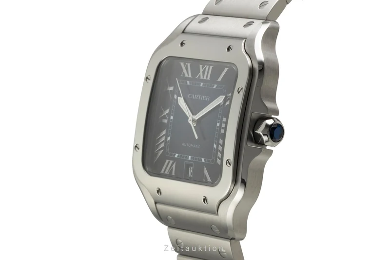 Cartier Santos steel automatic men's watch WSSA0071 LP: 9000EUR [2603601]