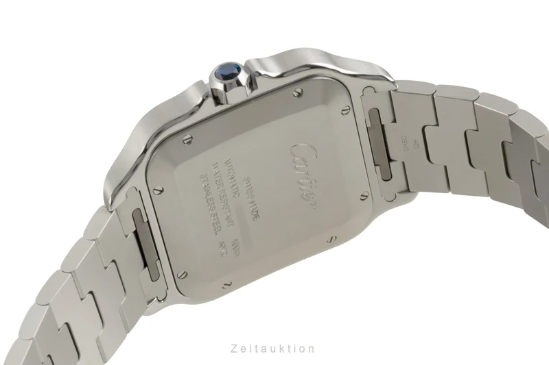 Cartier Santos steel automatic men's watch WSSA0071 LP: 9000EUR [2603601]