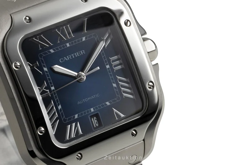 Cartier Santos steel automatic men's watch WSSA0071 LP: 9000EUR [2603601]