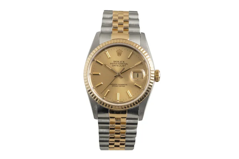 Rolex Datejust steel / gold automatic men's watch 16233 [2603526]