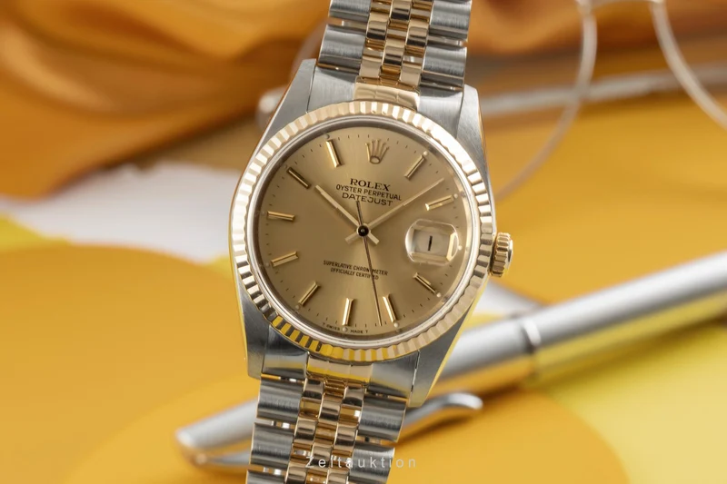 Rolex Datejust steel / gold automatic men's watch 16233 [2603526]