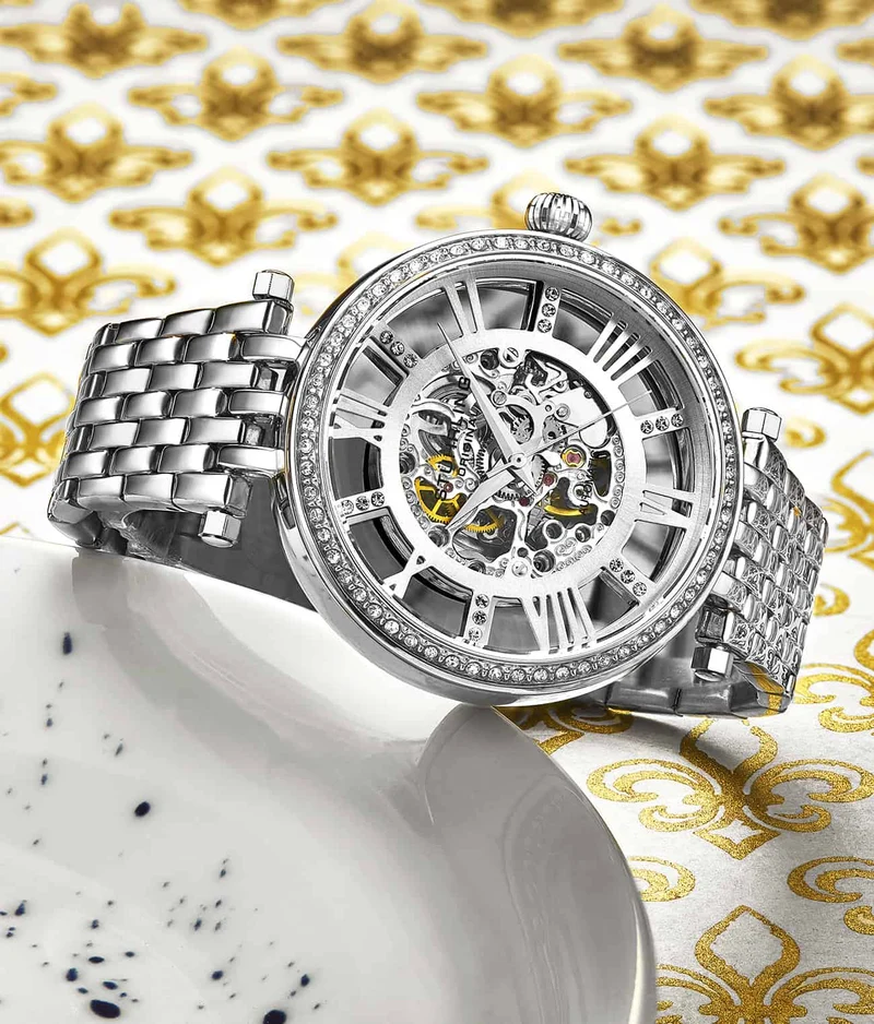 Stührling Stunning Skeletons Duo with Signature Pen and Stud Earring
