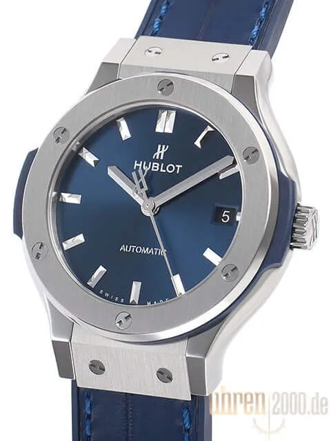 Hublot Classic Fusion Titanium 38 Blue 565.NX.7170.LR