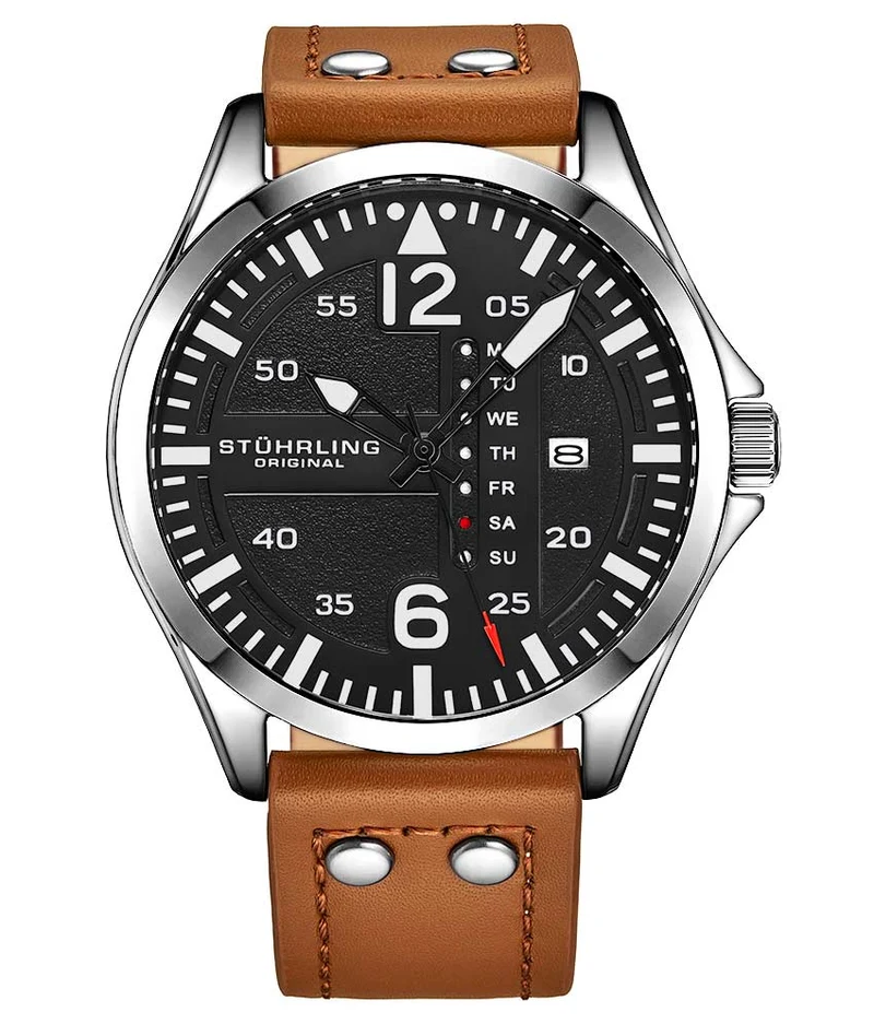 Stührling Maritimer 935.04, Aviator 3916.2, Signature Pen, and Watch Tool Kit