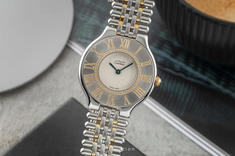 Cartier Ligne 21 gilt / steel quartz women's watch [2602205]