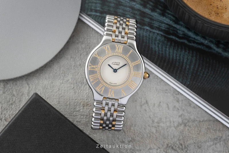 Cartier Ligne 21 gilt / steel quartz women's watch [2602205]