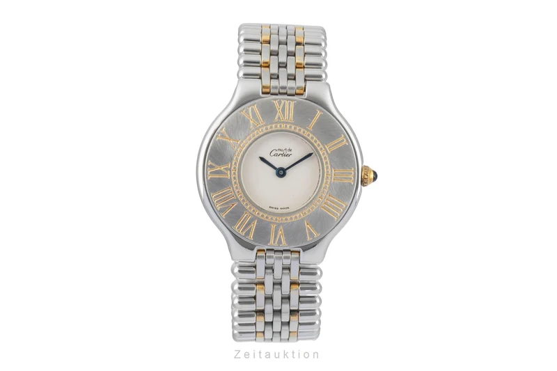 Cartier Ligne 21 gilt / steel quartz women's watch [2602205]