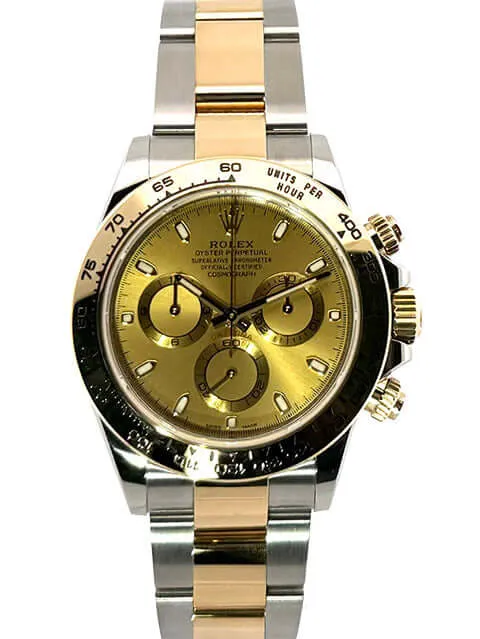 Rolex Daytona Edelstahl Gelbgold 116503 Champagner