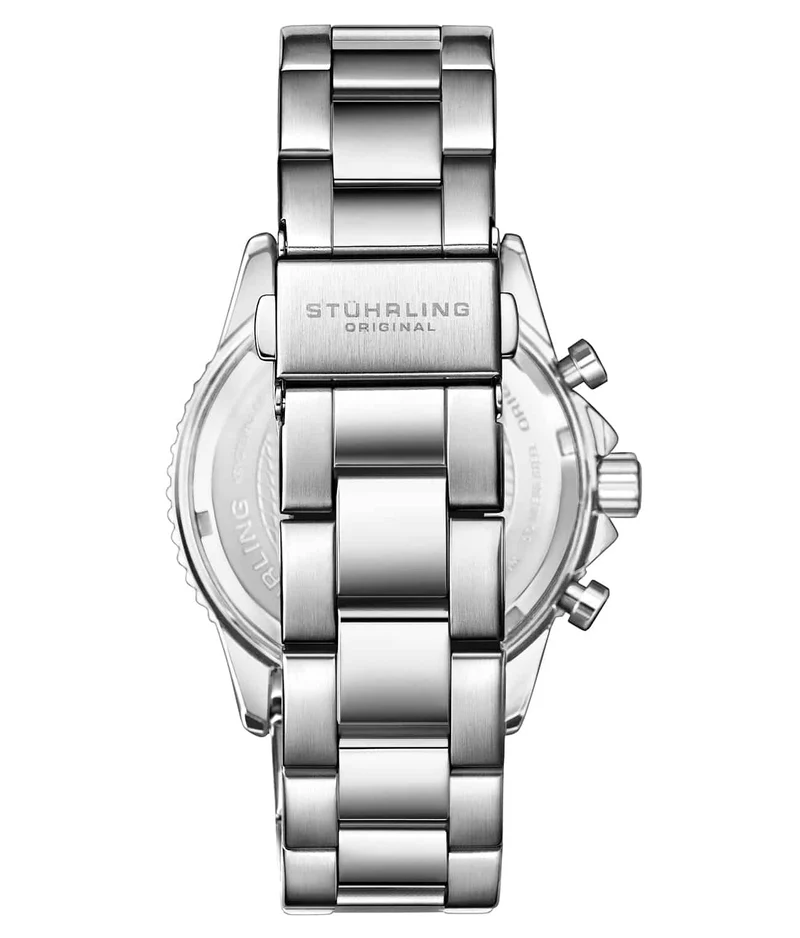 Stührling Style-Forward Quartz Set with Signature Pen and Stud Earrings