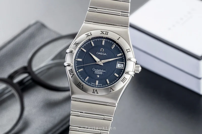 Omega Constellation steel quartz men's watch 1552.40.00 396.1202 [2602540]