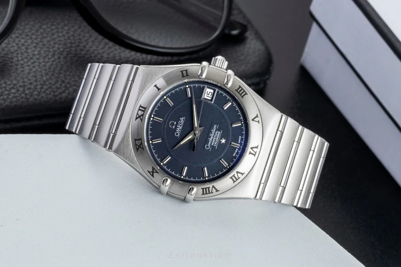 Omega Constellation steel quartz men's watch 1552.40.00 396.1202 [2602540]
