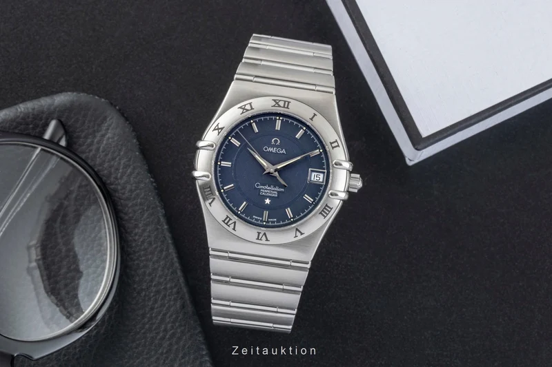 Omega Constellation steel quartz men's watch 1552.40.00 396.1202 [2602540]