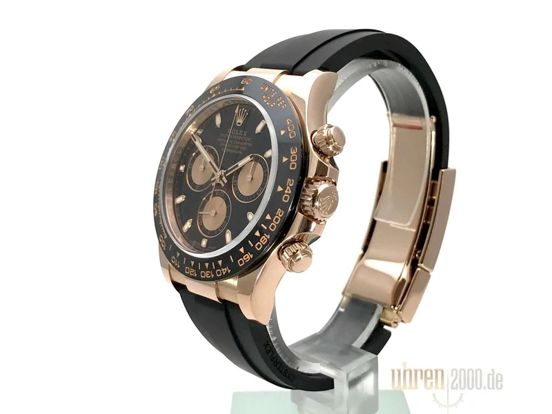 Rolex Daytona 116515LN Everose-Gold Schwarz Oysterflex aus 2017