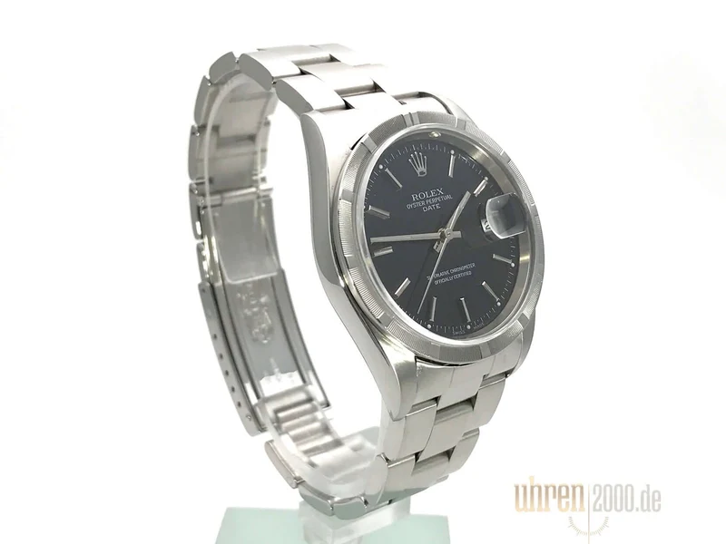 Rolex Oyster Perpetual Date 34 15210 Schwarz aus 2000