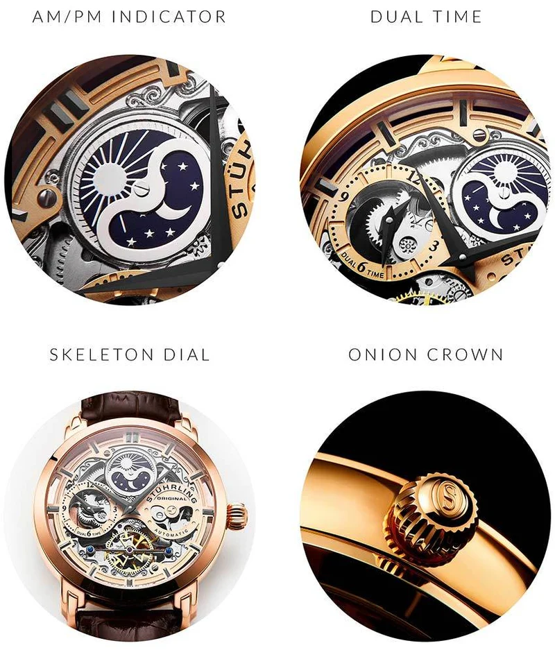 Stührling Anatol 3924 Automatic 47mm Skeleton