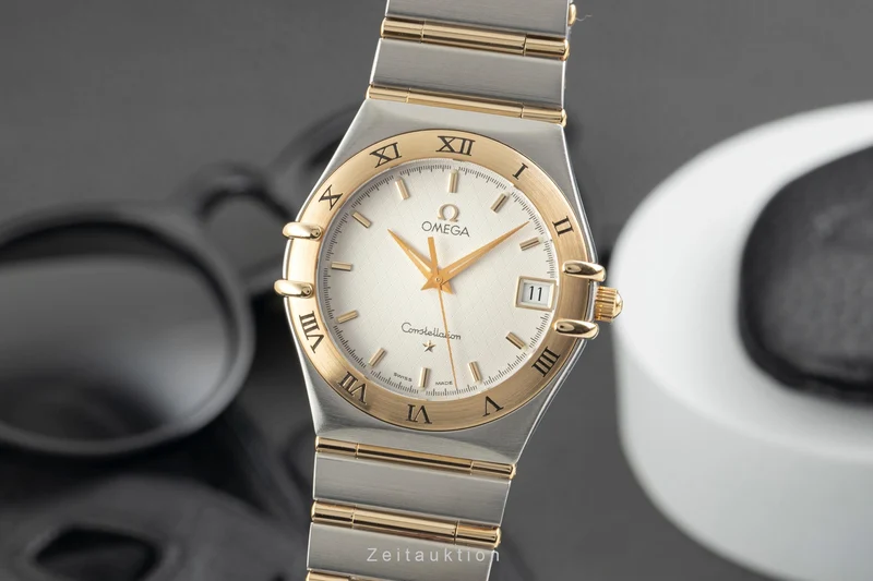 Omega Constellation steel / gold quartz men's watch 396.1201 [2602697]
