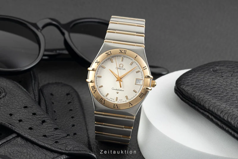 Omega Constellation steel / gold quartz men's watch 396.1201 [2602697]