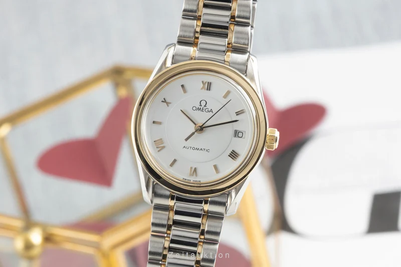Omega Classic steel / gold automatic women's watch 566.0285, 766.0885 [2603151]