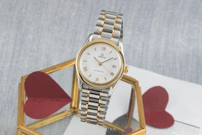 Omega Classic steel / gold automatic women's watch 566.0285, 766.0885 [2603151]