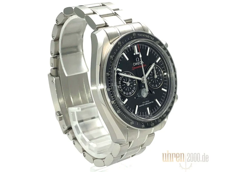 Omega Speedmaster Moonwatch Moonphase Chronometer 304.30.44.52.01.001 aus 2020 D-Papiere