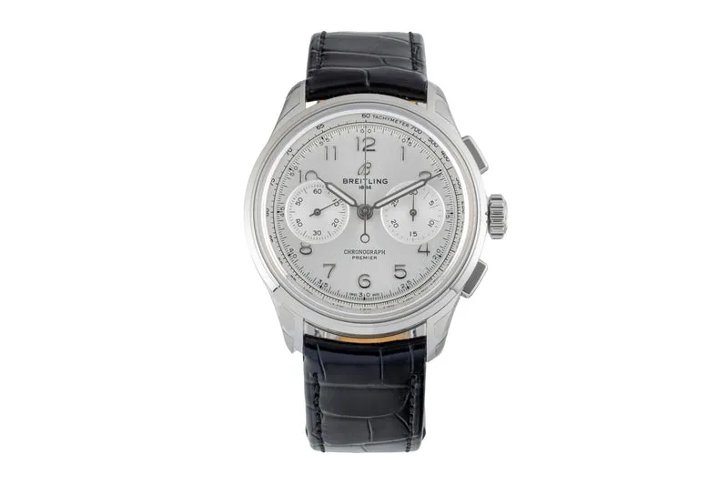 Breitling Premier chronograph steel manual winding men's watch AB0930371G1P1 LP: 9300EUR [2603689]
