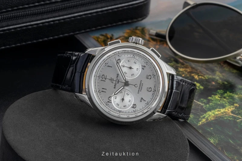 Breitling Premier chronograph steel manual winding men's watch AB0930371G1P1 LP: 9300EUR [2603689]