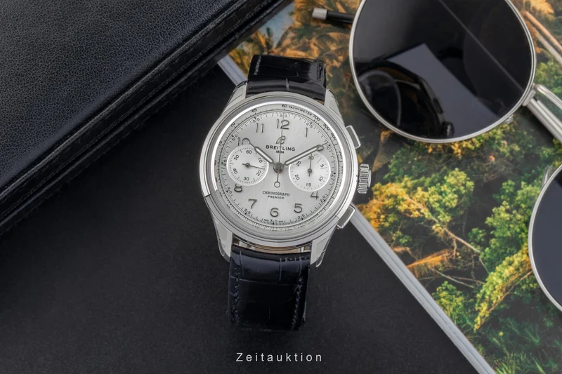 Breitling Premier chronograph steel manual winding men's watch AB0930371G1P1 LP: 9300EUR [2603689]
