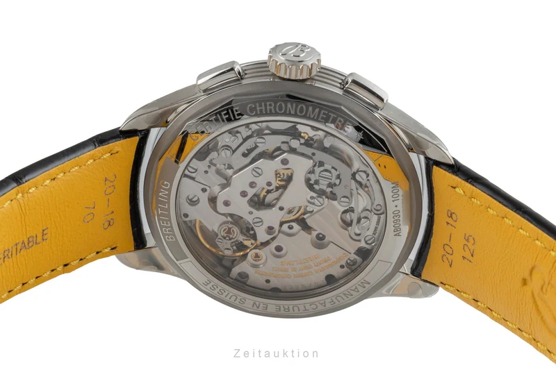 Breitling Premier chronograph steel manual winding men's watch AB0930371G1P1 LP: 9300EUR [2603689]