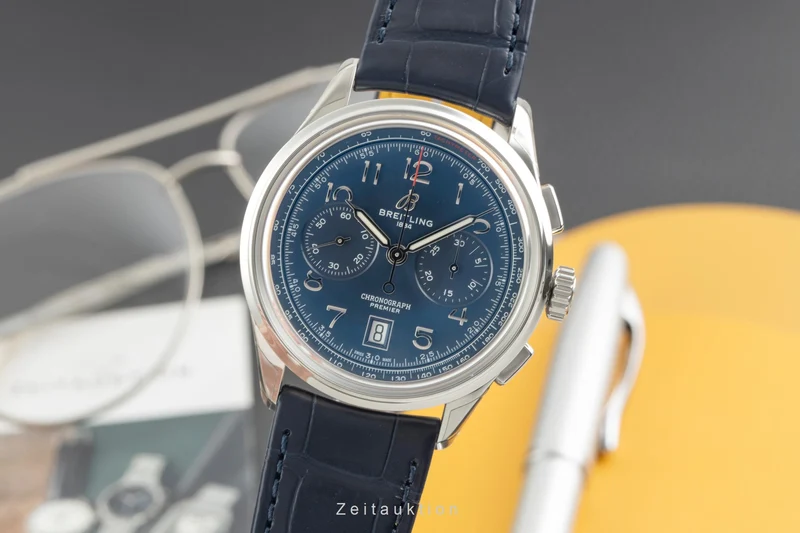 Breitling Premier chronograph automatic men's watch AB0145171C1P2 LP: 9200EUR [2603685]
