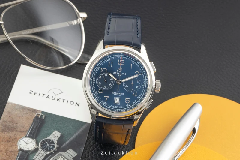 Breitling Premier chronograph automatic men's watch AB0145171C1P2 LP: 9200EUR [2603685]