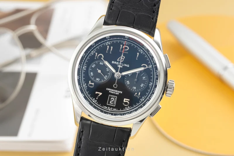 Breitling Premier chronograph steel automatic men's watch AB0145221B1P2 LP: 9200EUR [2603687]