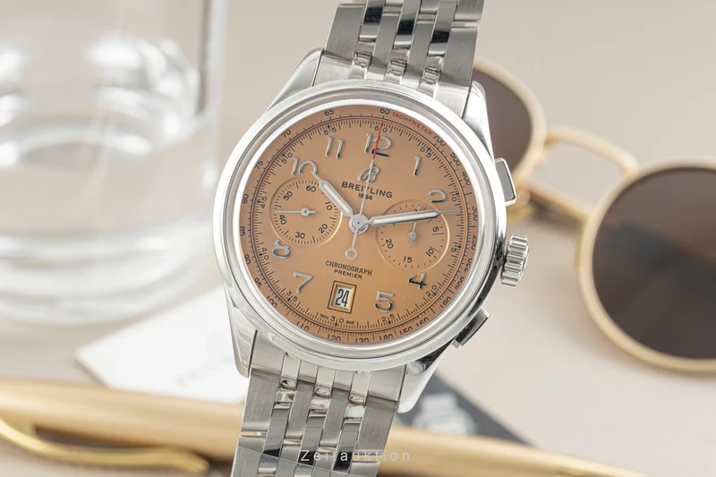 Breitling Premier chronograph steel automatic men's watch AB014533K1A1 LP: 9550EUR [2603688]