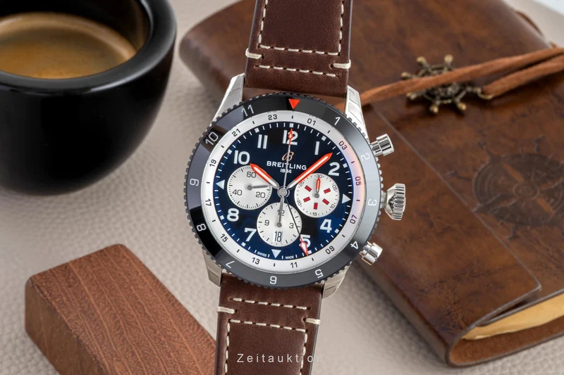 Breitling Super Avi chronograph steel automatic men's watch YB04451A1B1X1 LP: 11200EUR [2603667]