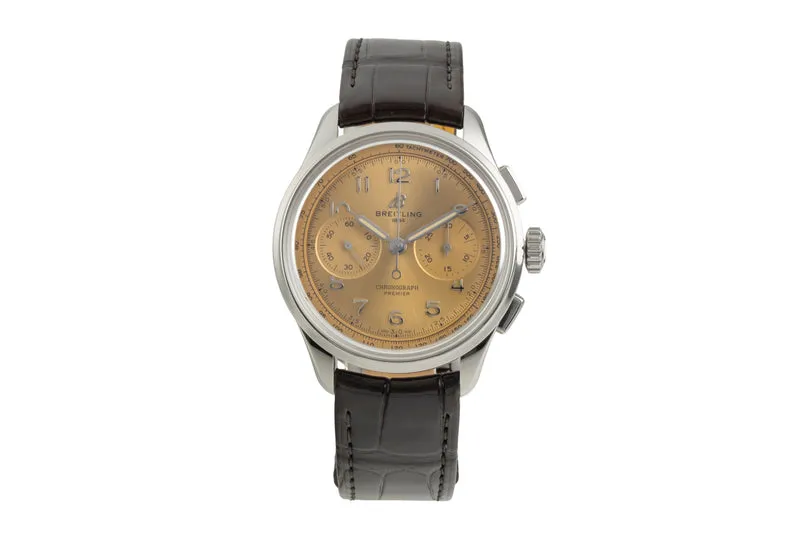 Breitling Premier chronograph steel manual winding men's watch AB0930F51H1P1 LP: 9300EUR [2603690]