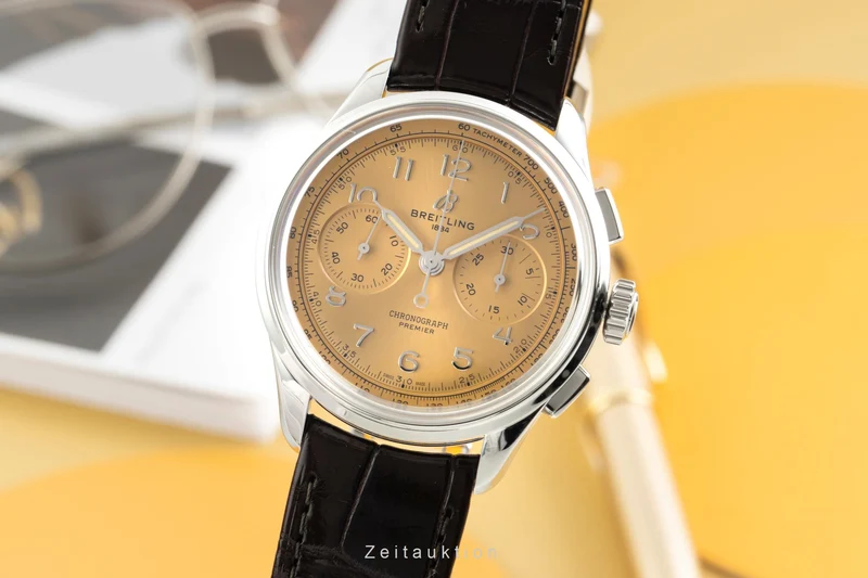 Breitling Premier chronograph steel manual winding men's watch AB0930F51H1P1 LP: 9300EUR [2603690]