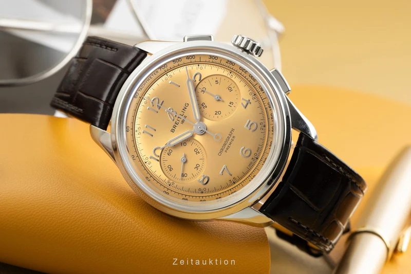 Breitling Premier chronograph steel manual winding men's watch AB0930F51H1P1 LP: 9300EUR [2603690]