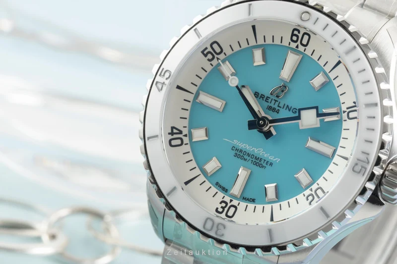 Breitling Superocean steel automatic women's watch A17377211C1A1 LP: 5650EUR [2603698]