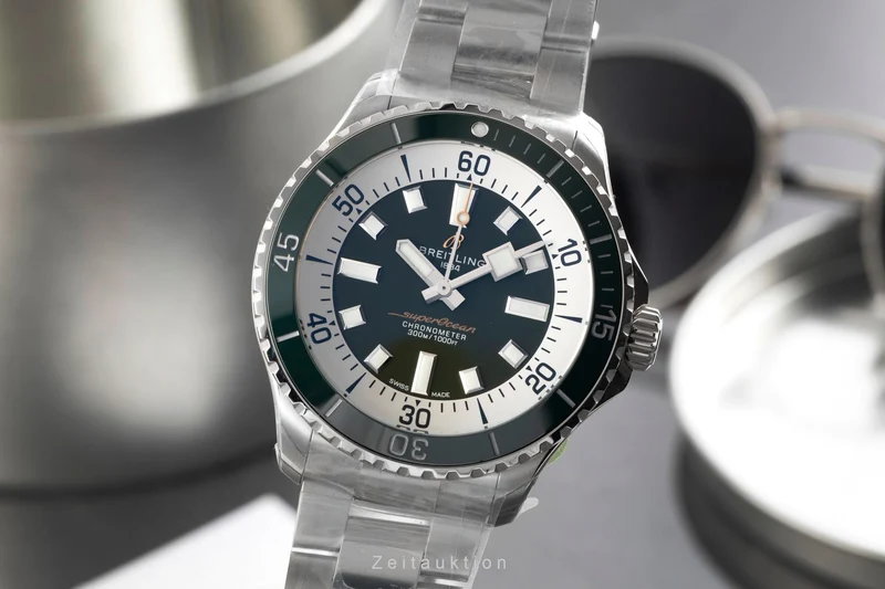 Breitling Superocean steel automatic men's watch A17376A31L1A1 LP: 5750EUR [2603712]